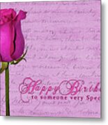 Rosy Birthday Metal Print