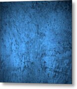 Royal Blue Textured Background Metal Print