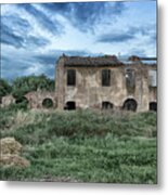 Ruined Farmer Homes In Italian Countryside Metal Print