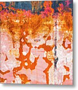 Rusted Ironplate Texture Metal Print