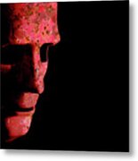 Rusty Robotic Face Old Technology Metal Print