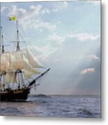 Salem's Friendship Sails Home Metal Print