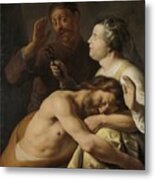 Samson And Delilah, 1630-35 (oil On Canvas) Metal Print