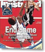 San Antonio Spurs Tim Duncan, 2005 Nba Finals Sports Illustrated Cover Metal Print
