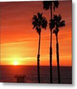 San Clemente Palms Metal Print