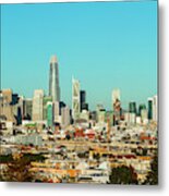 San Francisco Financial District From Dolores Park Metal Print