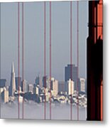 San Francisco Skyline From Golden Gate Metal Print