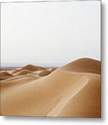 Sand Dunes In The Desert Metal Print