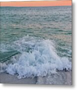 Sandestin Sunset Surf Metal Print