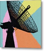 Satellite Radar Metal Print