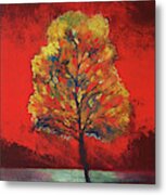 Scarlet Soliloquy Metal Print