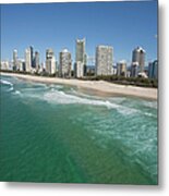 Scenery Of The Gold Coast And Tall Metal Print