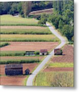 Scenic Rural France - The Lot Metal Print