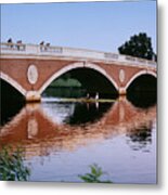 Sculling On Charles Metal Print