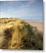 Seabreeze On The Sand Dunes Along The Metal Print