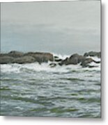 Seascape From Verdens Ende Metal Print