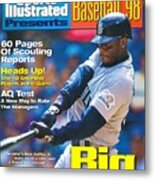 Seattle Mariners Ken Griffey Jr, 1998 Mlb Baseball Preview Sports Illustrated Cover Metal Print