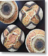 Seeded X And O Sourdough 1 Metal Print