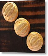 Sesame Seed Stripes 1 Metal Print