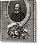 Shakespeare, 1776. Artist T Cook Metal Print