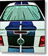 Shelby Gt500 In The Rain Metal Print