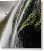 Shenlong Valley Waterfall Metal Print