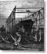 Shipyards On The Tyne, C1880 Metal Print