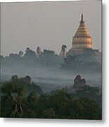Shwezigon Pagoda, Bagan Metal Print