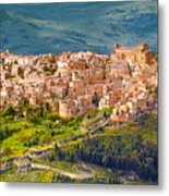 Sicily Island - Aerial View From Enna Metal Print