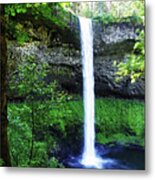 Silver Falls Waterfall 2 Metal Print