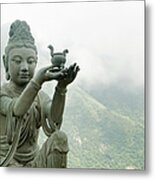 Six Devas Outside The Giant Buddha Metal Print