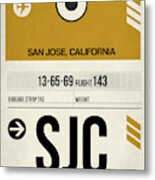 Sjc San Jose Luggage Tag I Metal Print