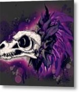 Skeksis Skull Metal Print