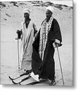 Skiers On The Sand In Egypt In 1939 Metal Print