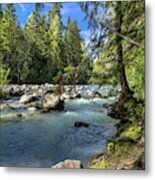 Small Arm Of Cheakamus River Metal Print