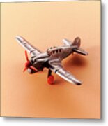 Small Propeller Airplane Metal Print