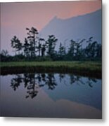 Smoky Morning At Glacier National Park Metal Print