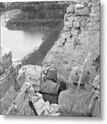 Soldiers Canvassing Area Metal Print