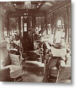 Soldiers Resting During Pullman Strike Metal Print