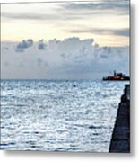 Solitary Stroll Metal Print