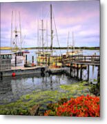 01 South Bay Working Dock Morro Bay California Metal Print