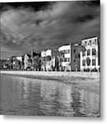 Southern Mansions Of Charleston In Monochrome Metal Print