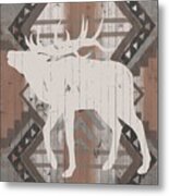 Southwest Lodge Silhouette I Metal Print