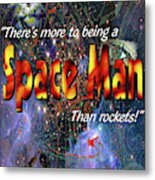 Space Man Metal Print