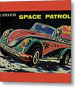 Space Patrol Car Metal Print