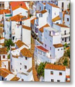 Spain, Andalusia, Casares, Malaga District, Costa Del Sol, White Towns, White Town Metal Print