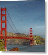 Spanning The Bay, The Golden Gate Bridge Metal Print