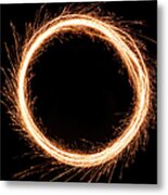 Sparkling Ring Of Fire Metal Print