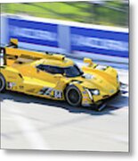 Speeding Cadillac Metal Print