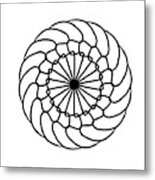 Spiral Graphic Design Metal Print